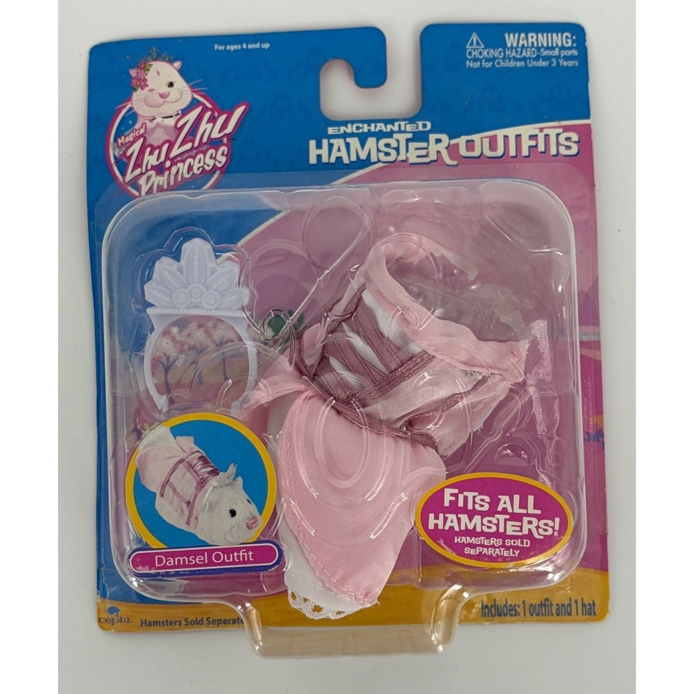New Zhu Zhu Pets Princess Enchanted Hamster Outfit Damsel Pink